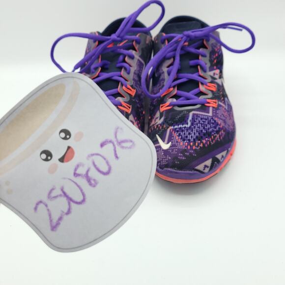 Nike Free 5 TR Fit 4 Athletic Running Shoes Purple Pink 629832-402 Womens Size 7 - Picture 8 of 9